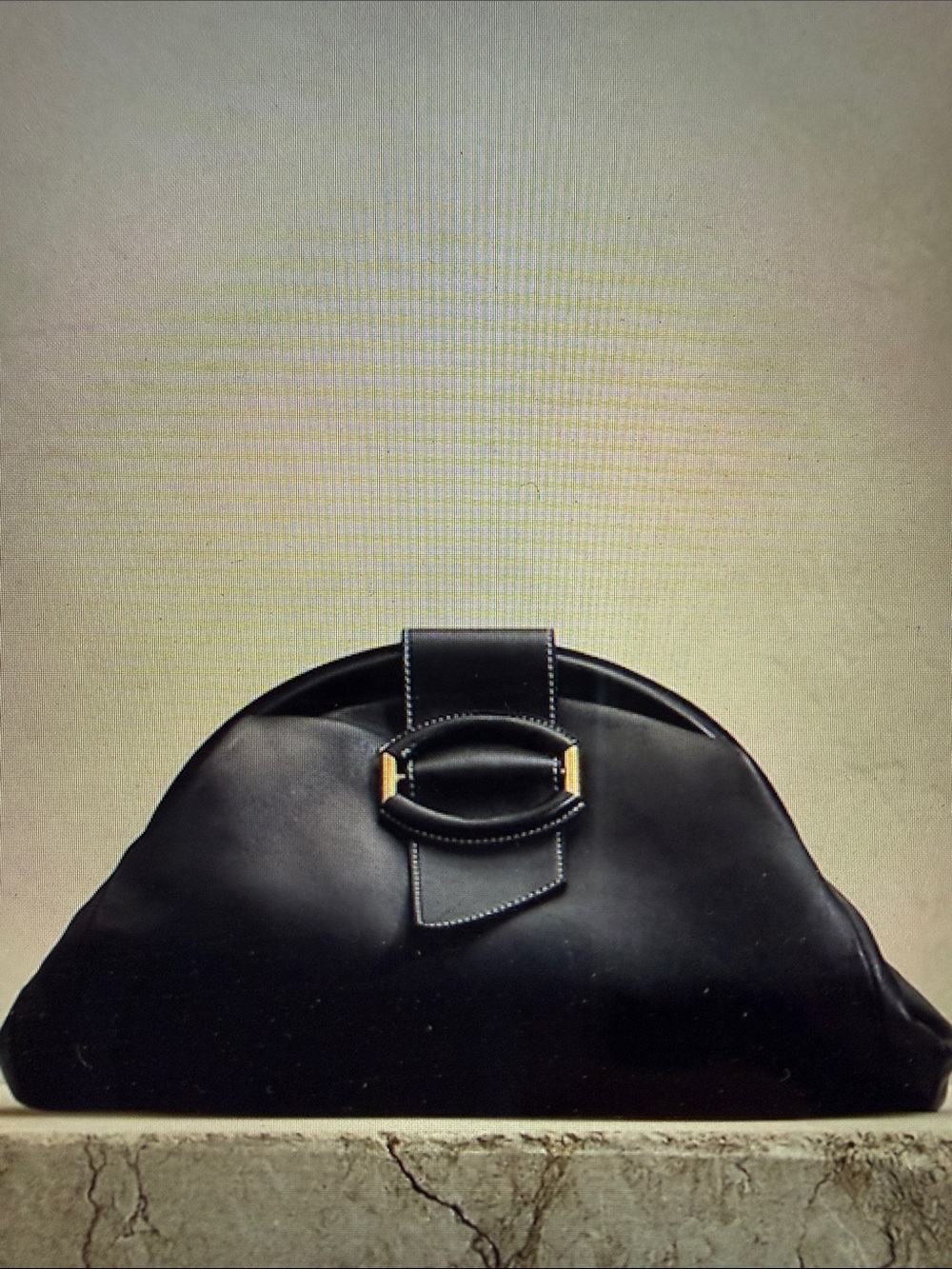 BANANA REPUBLIC Stella Cloud Clutch Black in VGUC.